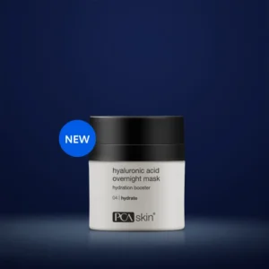 Wake up to refreshed, glowing skin with the Hyaluronic Acid Overnight Mask.